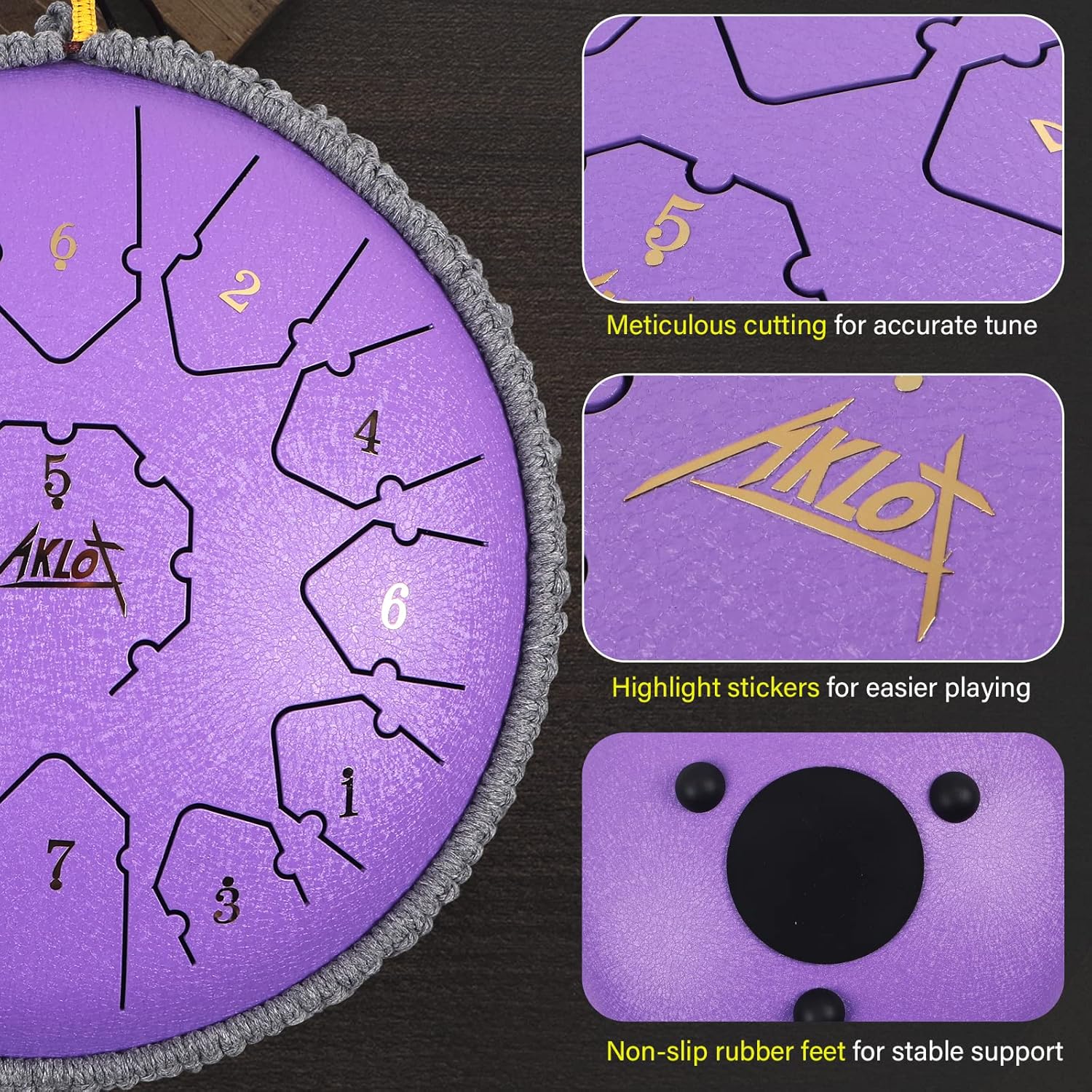 12 Inches Steel Tongue Drum