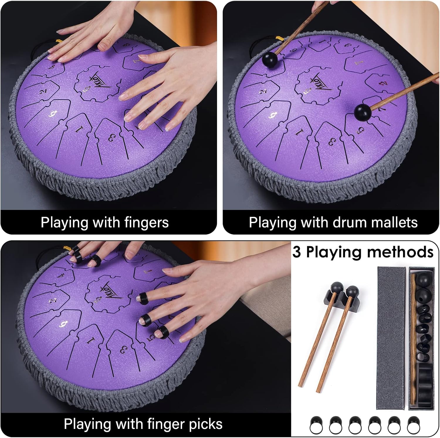 12 Inches Steel Tongue Drum