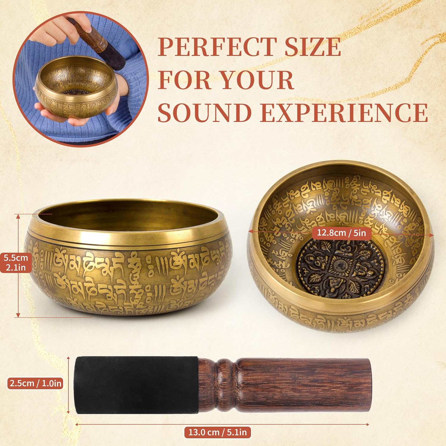 Meditation Singing Bowl - 5 Inches