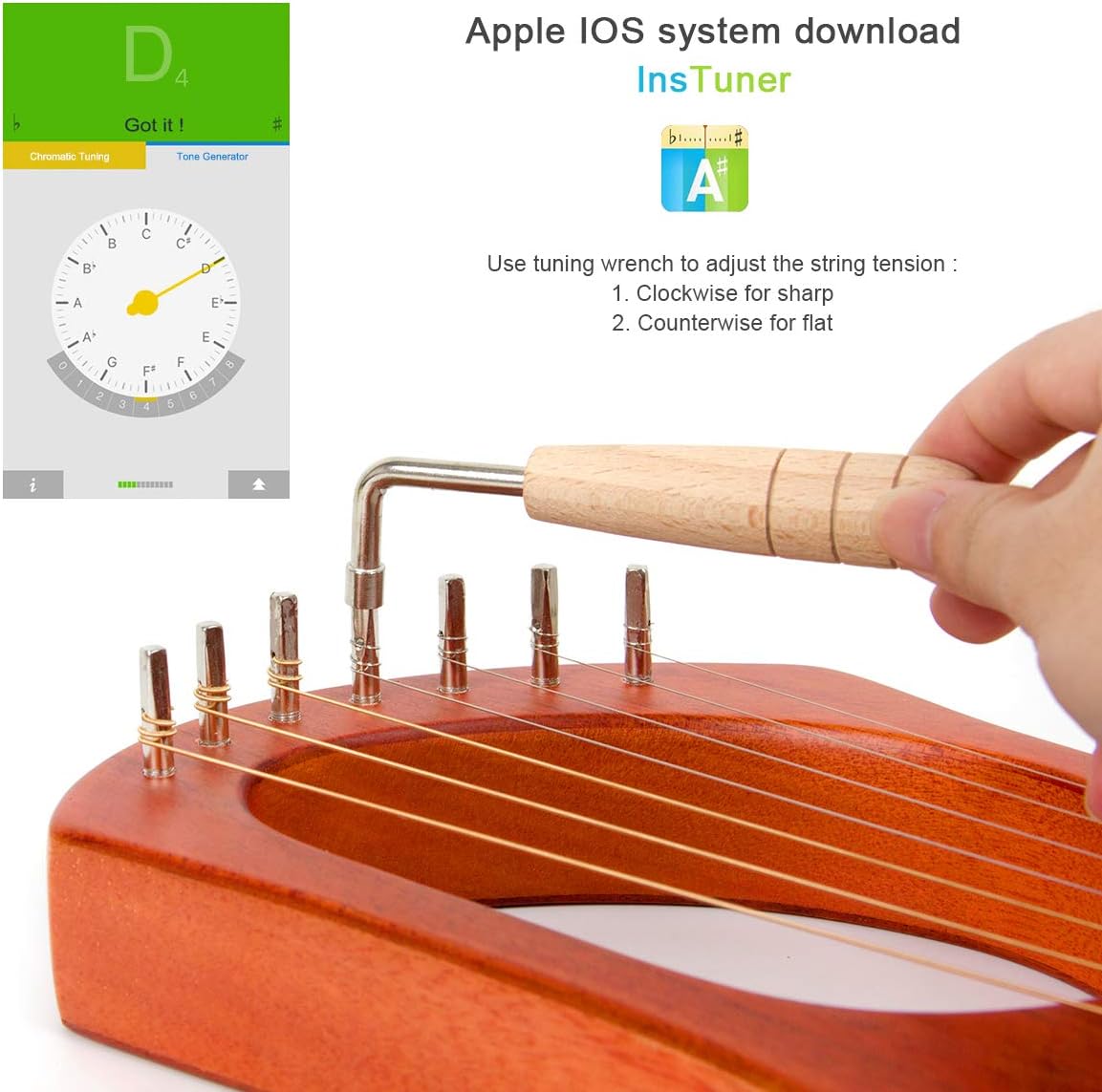 7 Strings Lyre Harp