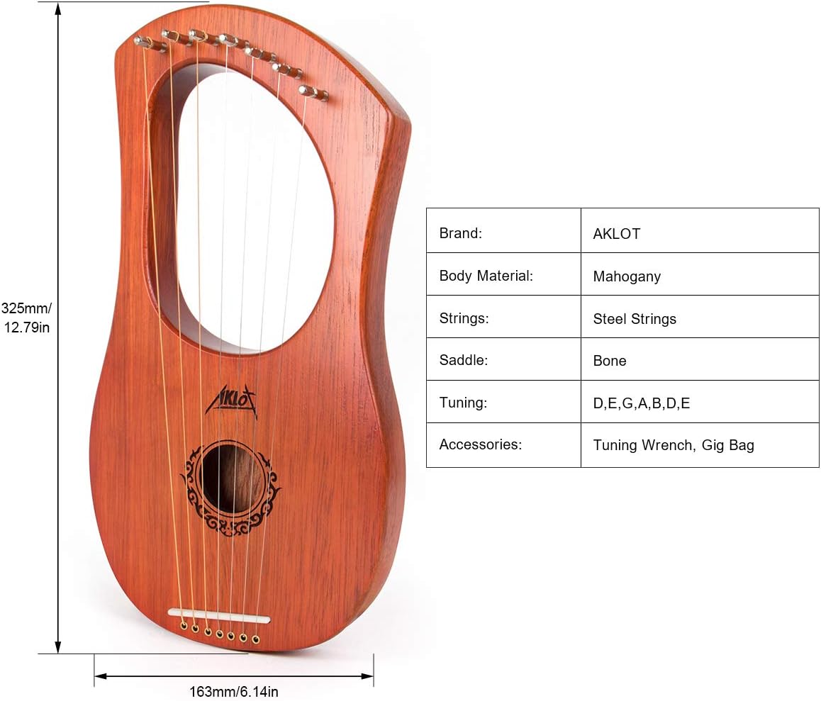 7 Strings Lyre Harp