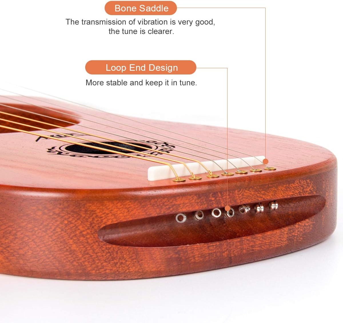 7 Strings Lyre Harp