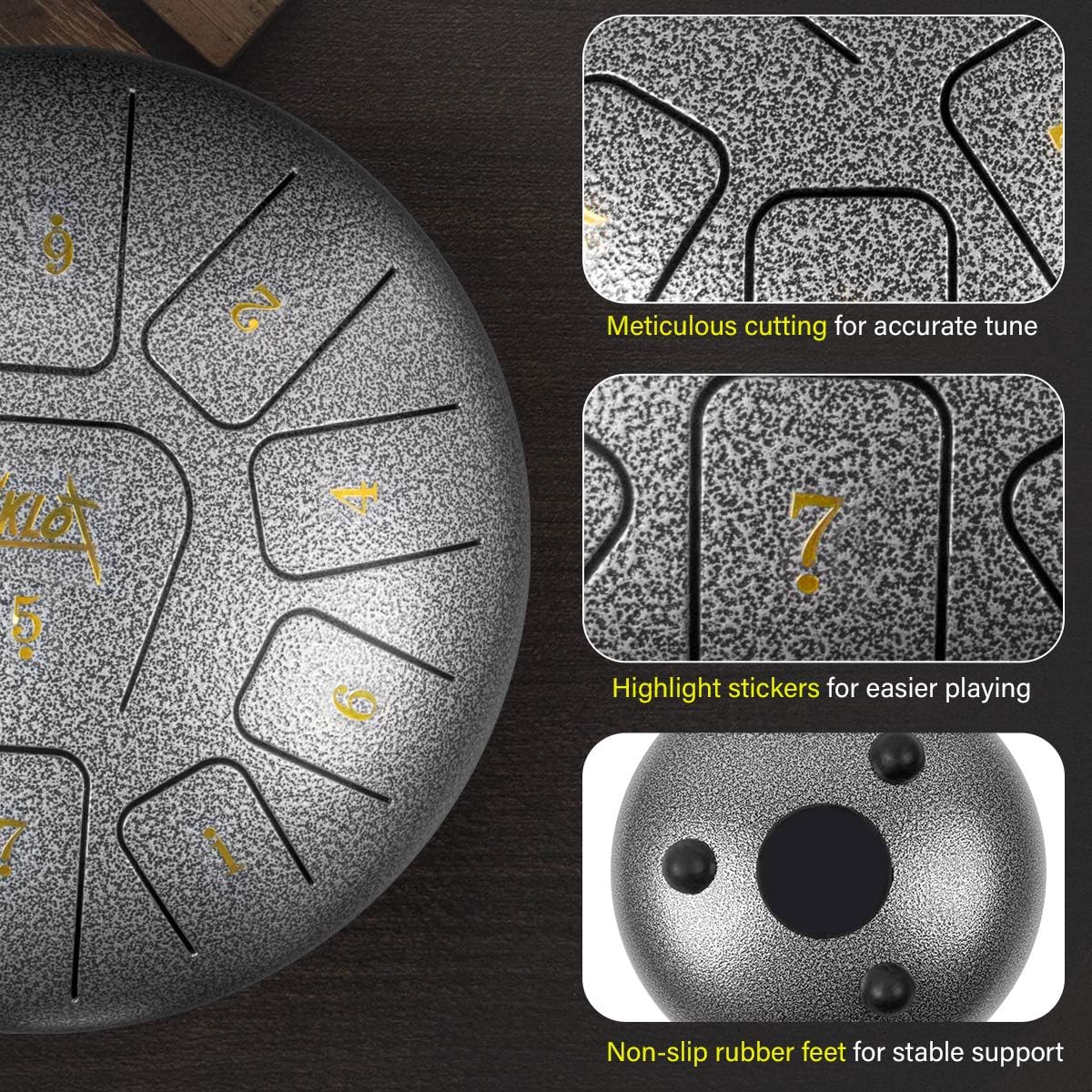10 Inches Steel Tongue Drum