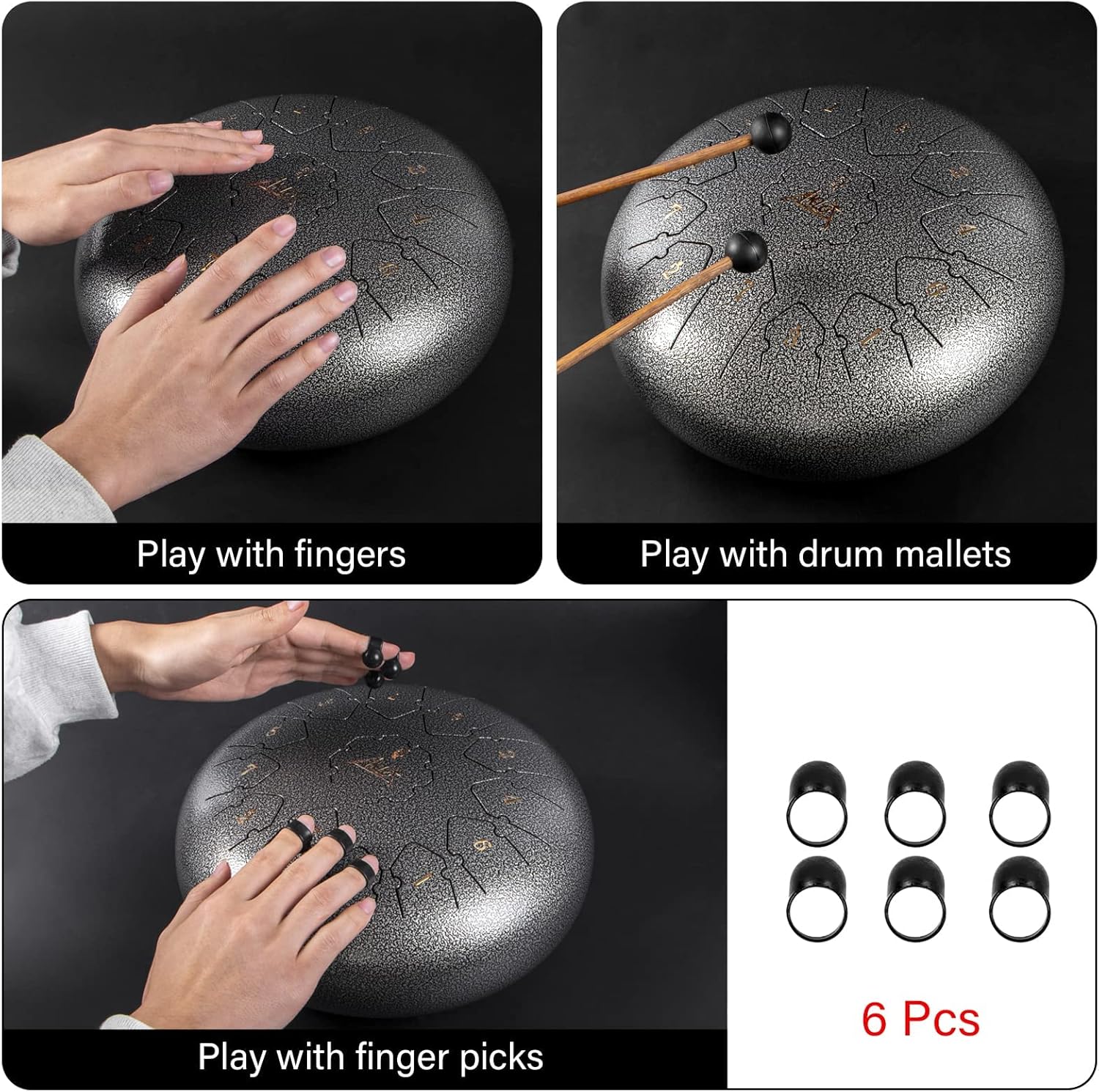 12 Inches Steel Tongue Drum