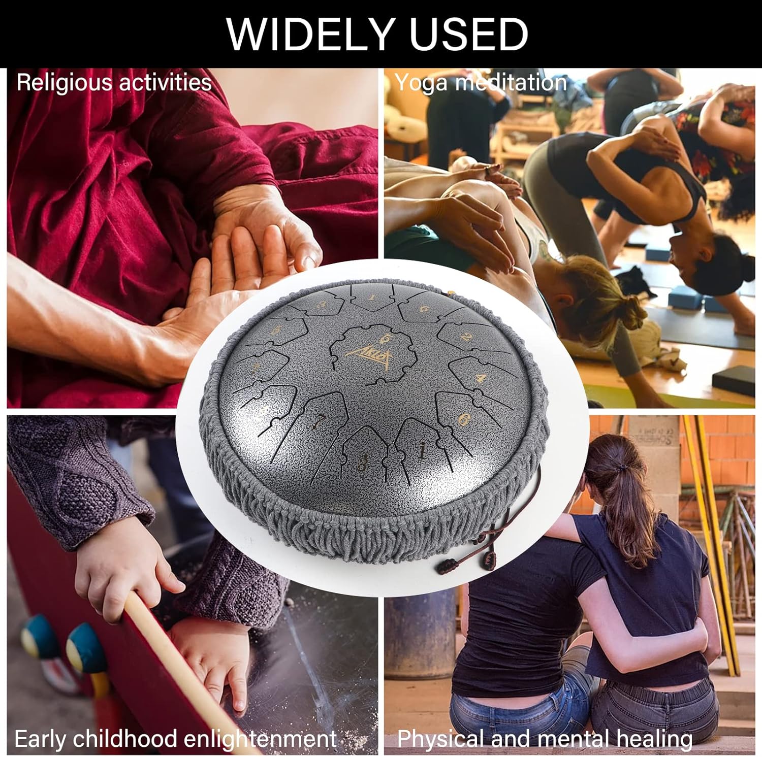 12 Inches Steel Tongue Drum