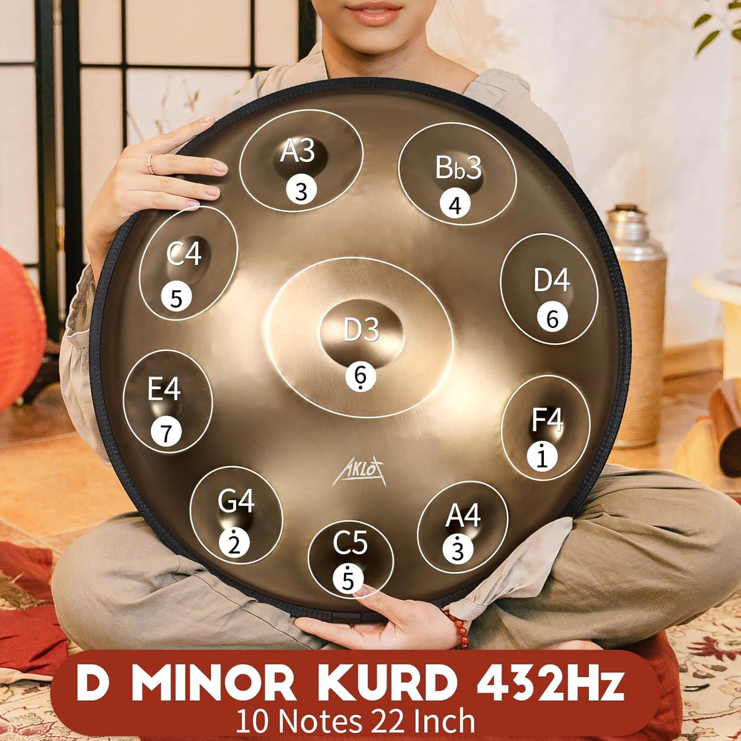22 Inches Steel Tongue Drum