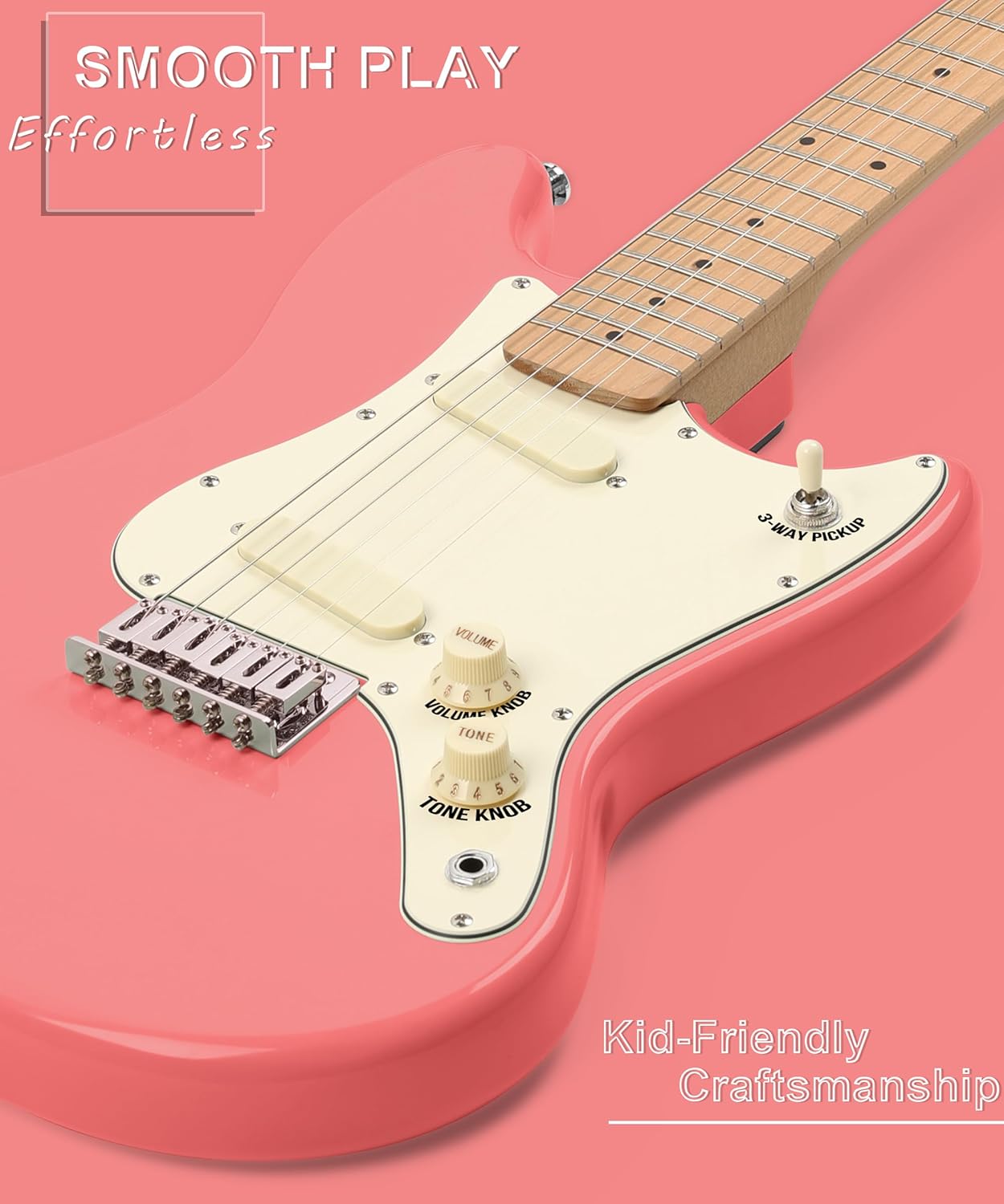 Kids Electric Guitar - Pink