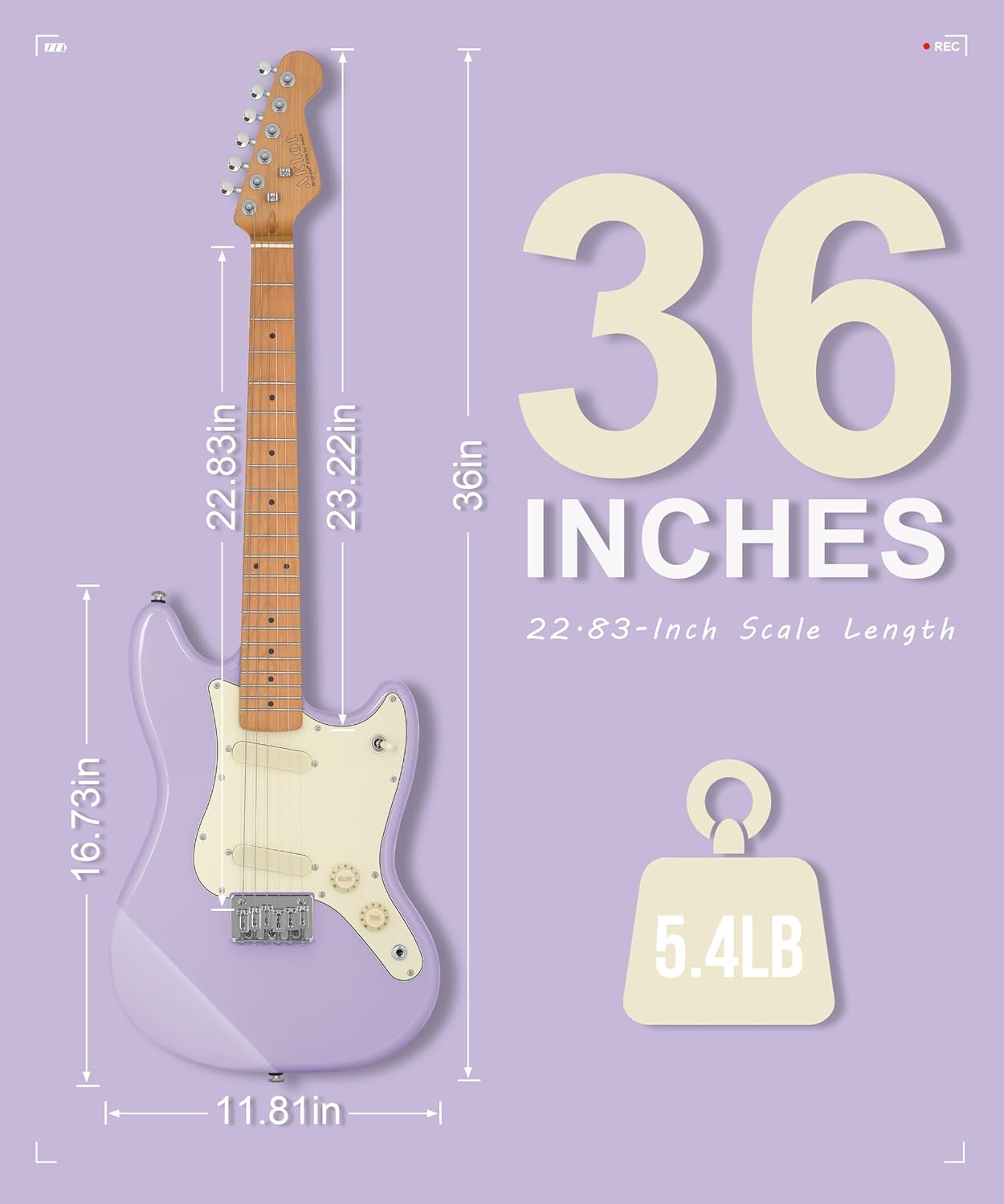 Kids Electric Guitar - Purple