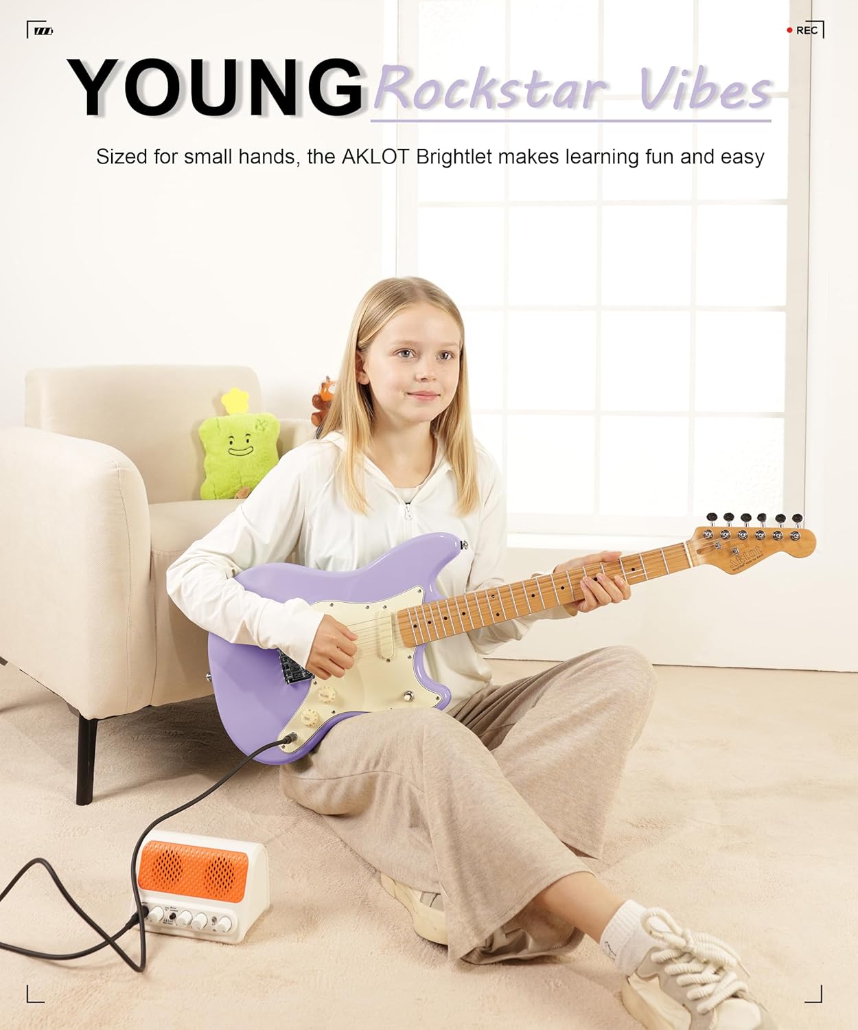 Kids Electric Guitar - Purple