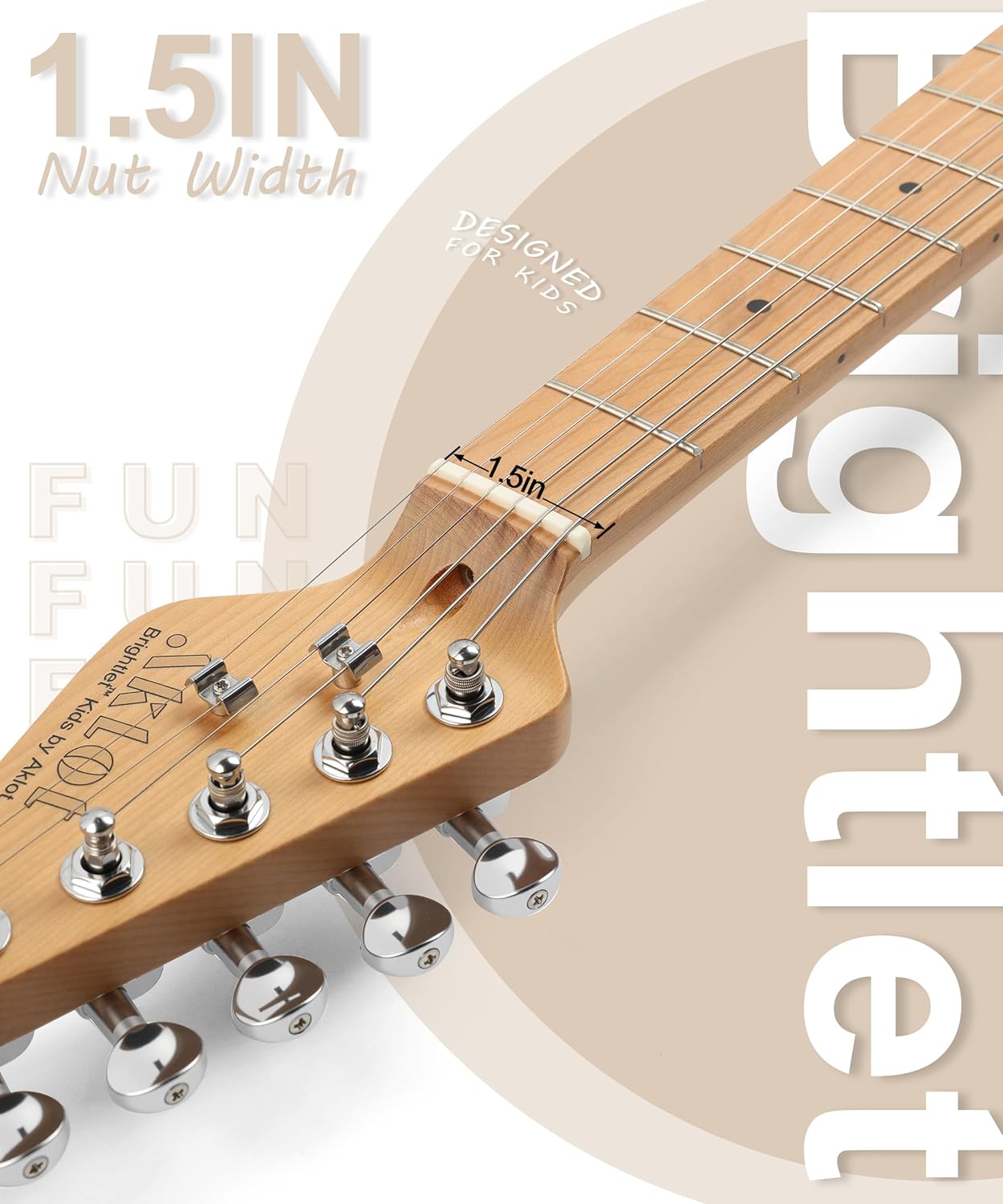 Kids Electric Guitar - Cream