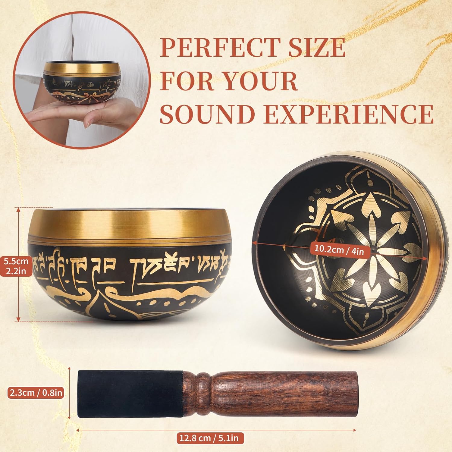 Meditation Singing Bowl - 4 Inches