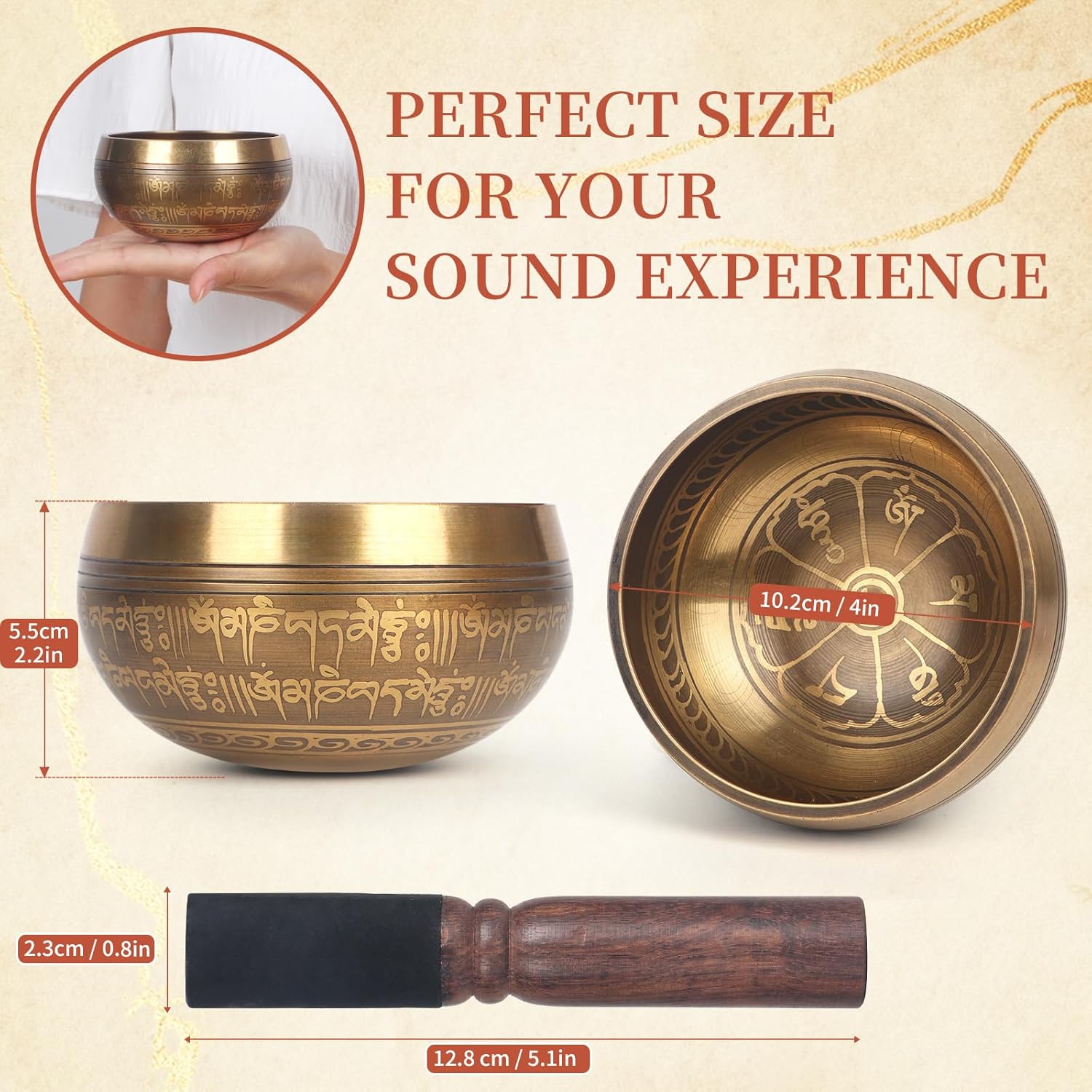 Meditation Singing Bowl - 4 Inches