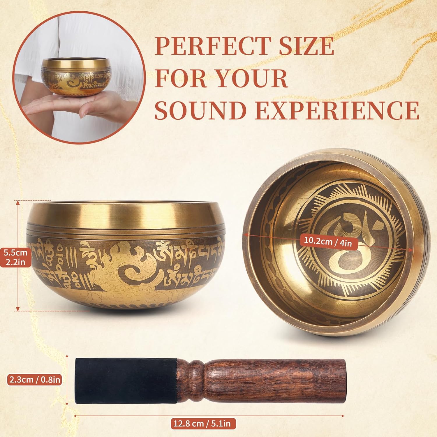 Meditation Singing Bowl - 4 Inches