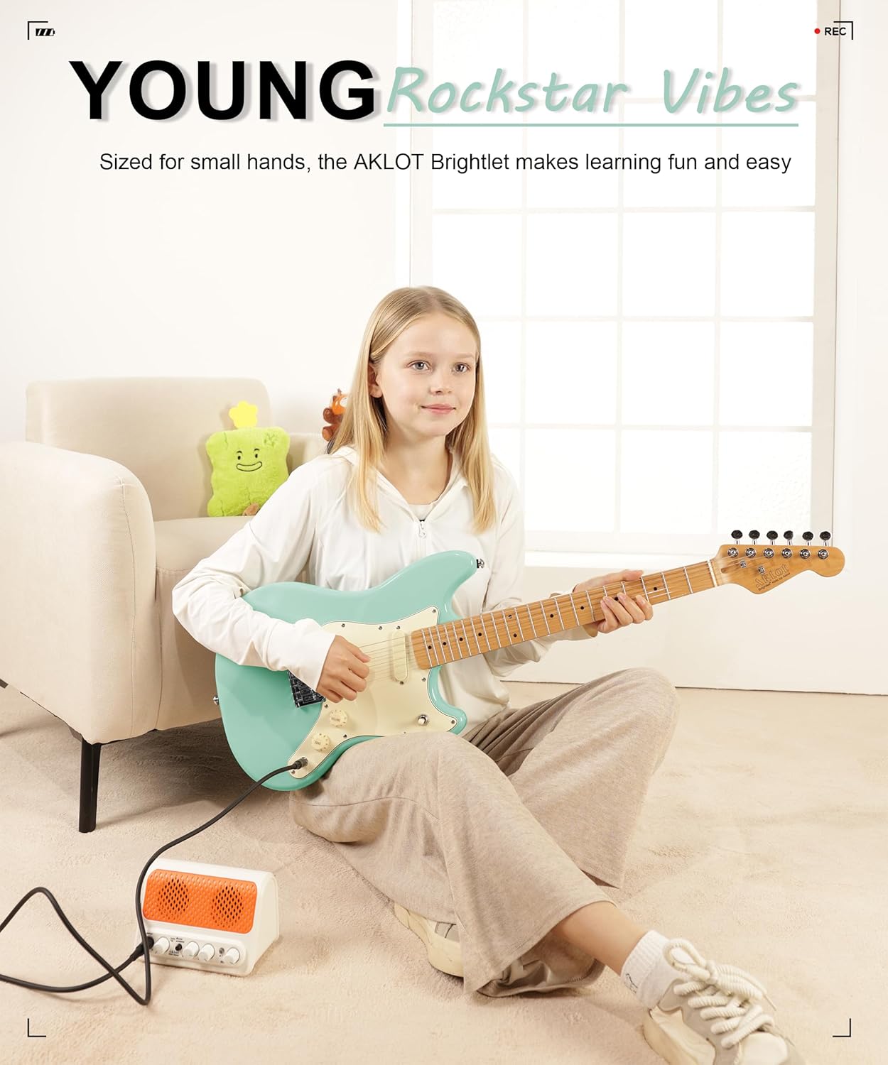 Kids Electric Guitar - Green
