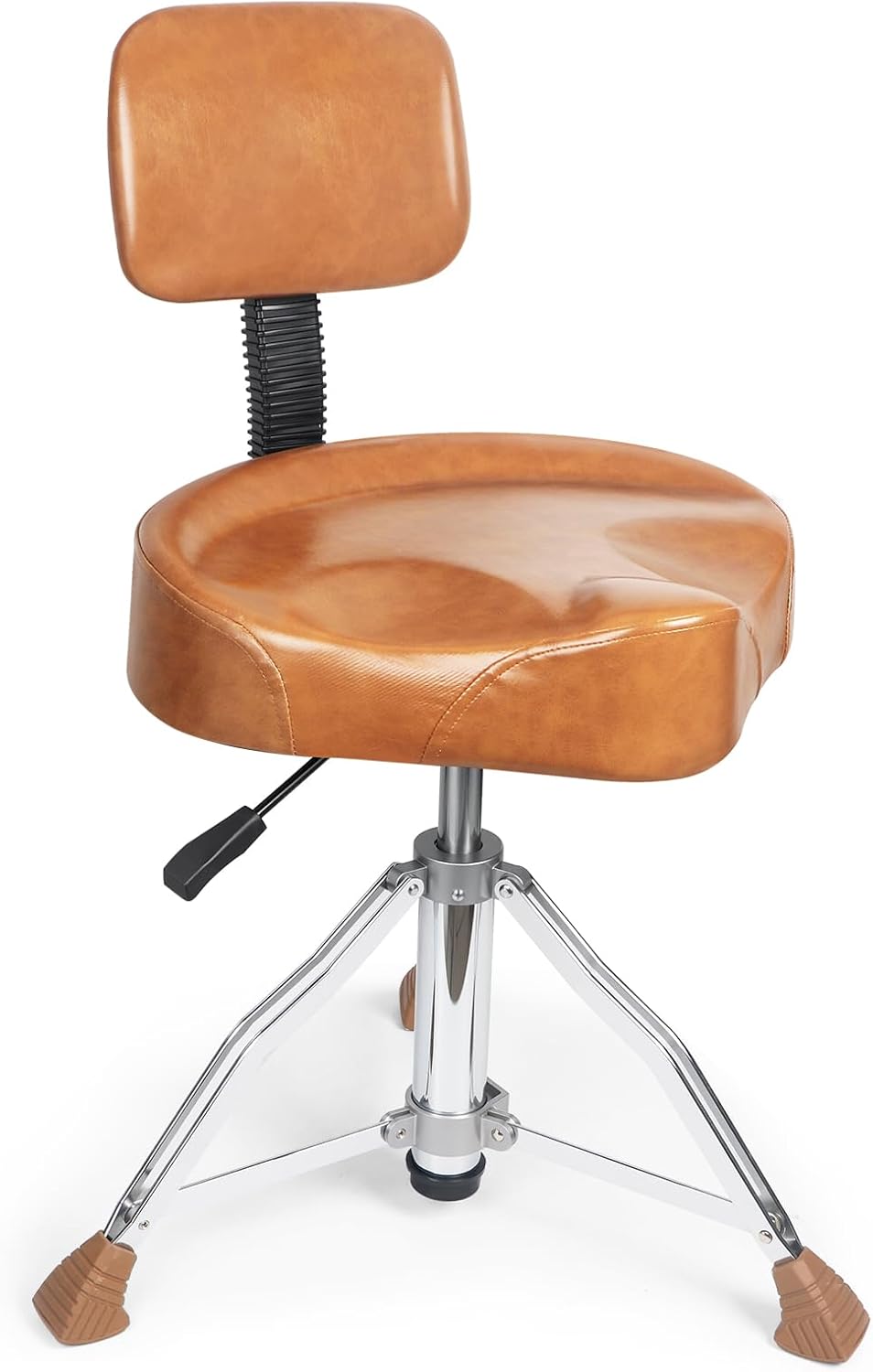 Yellow With Backrest Drum Throne