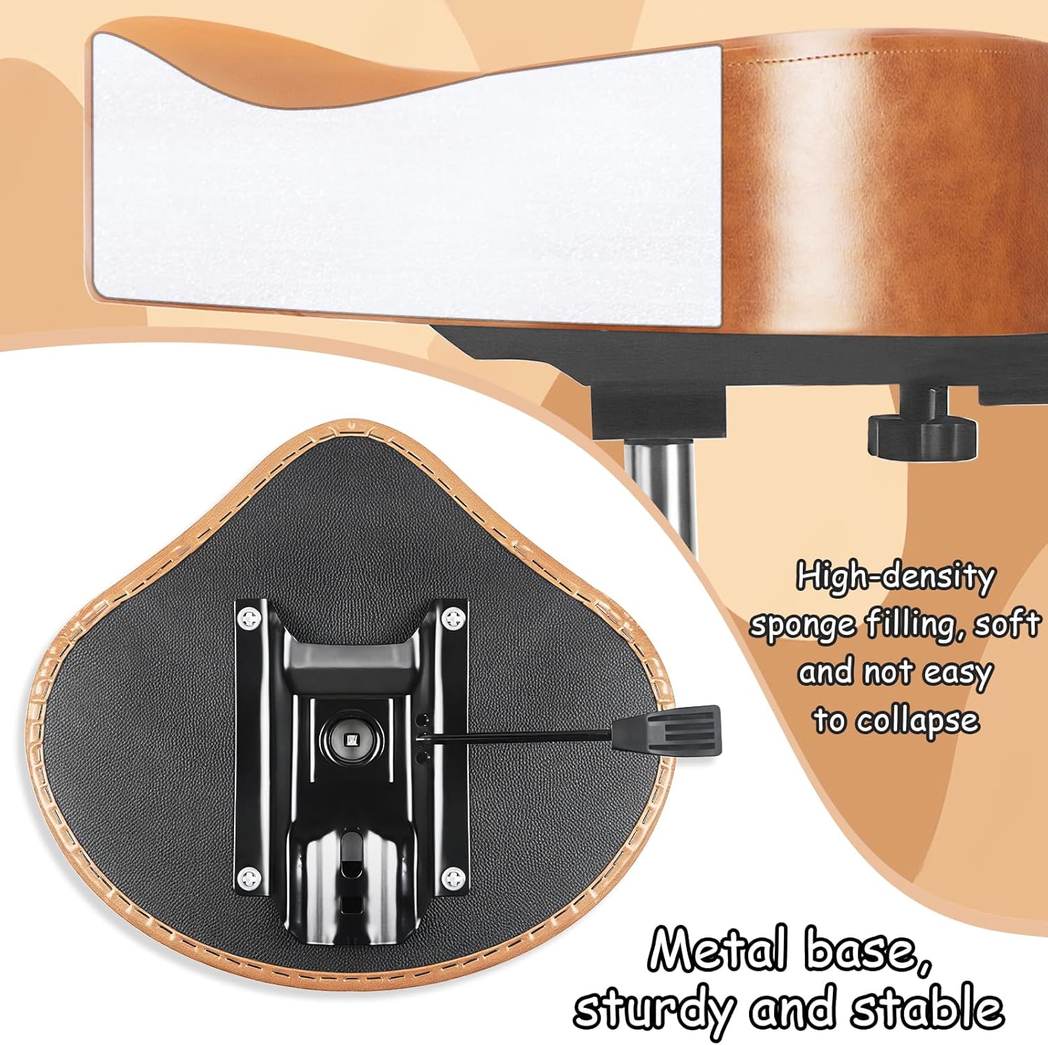 Yellow With Backrest Drum Throne