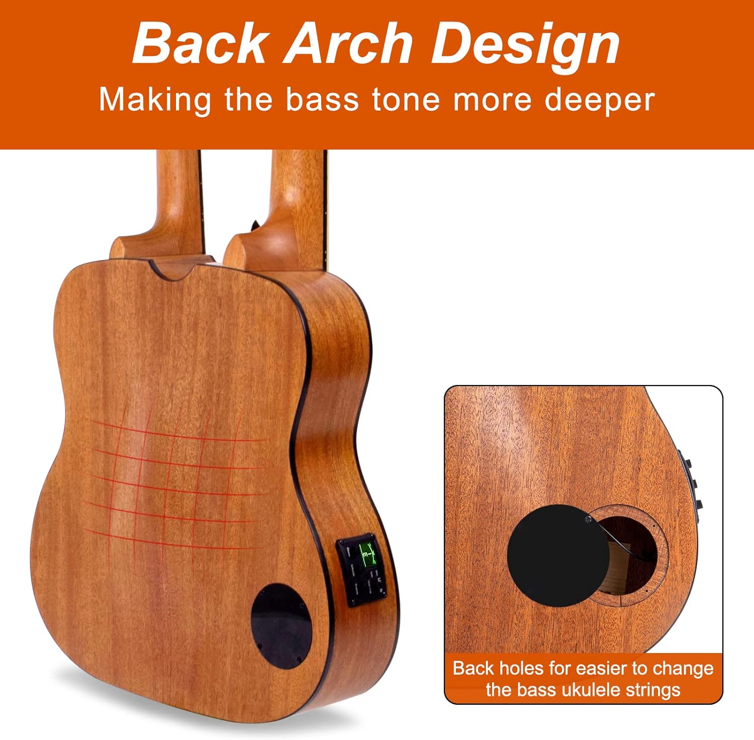 Ukulele Double Necks Bass