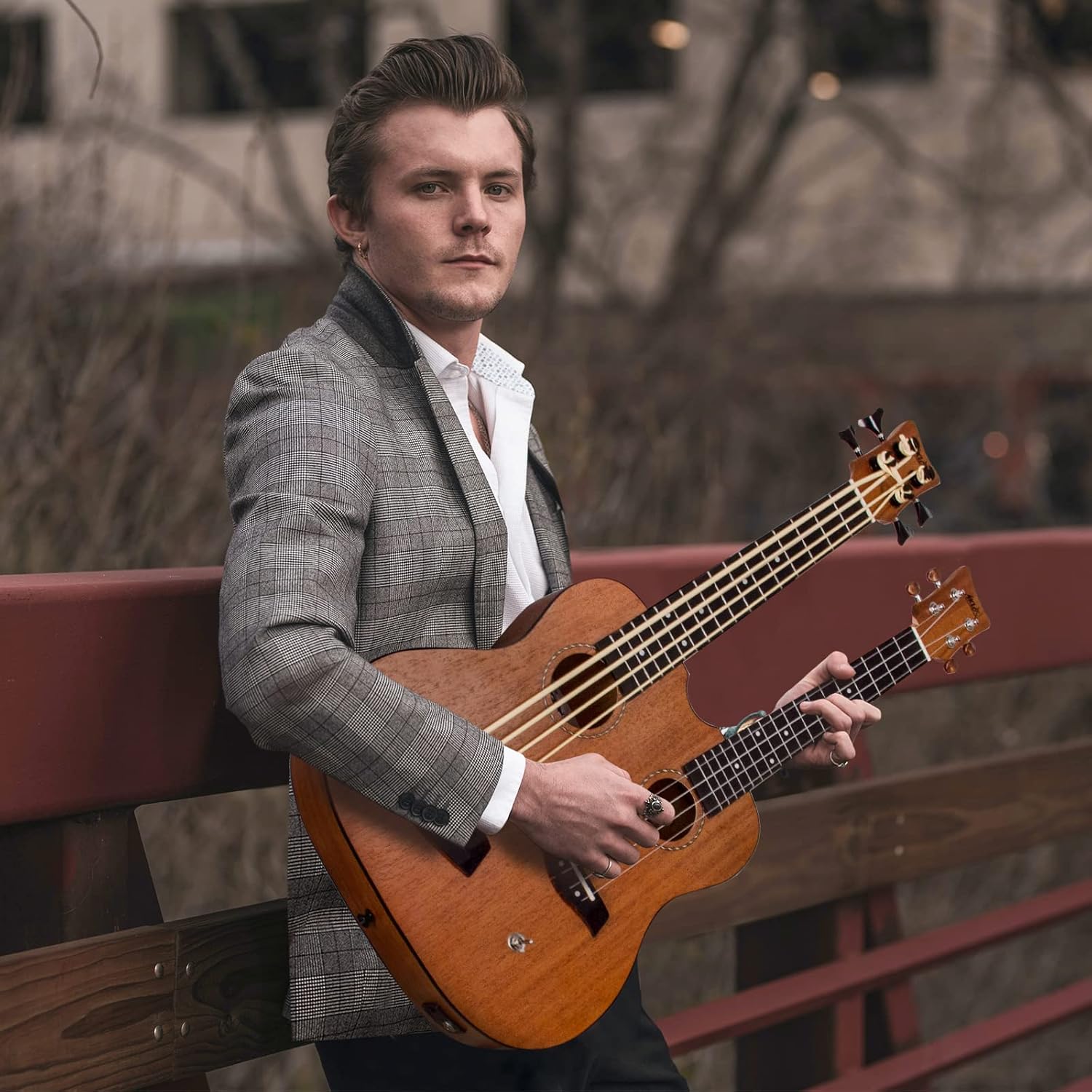 Ukulele Double Necks Bass