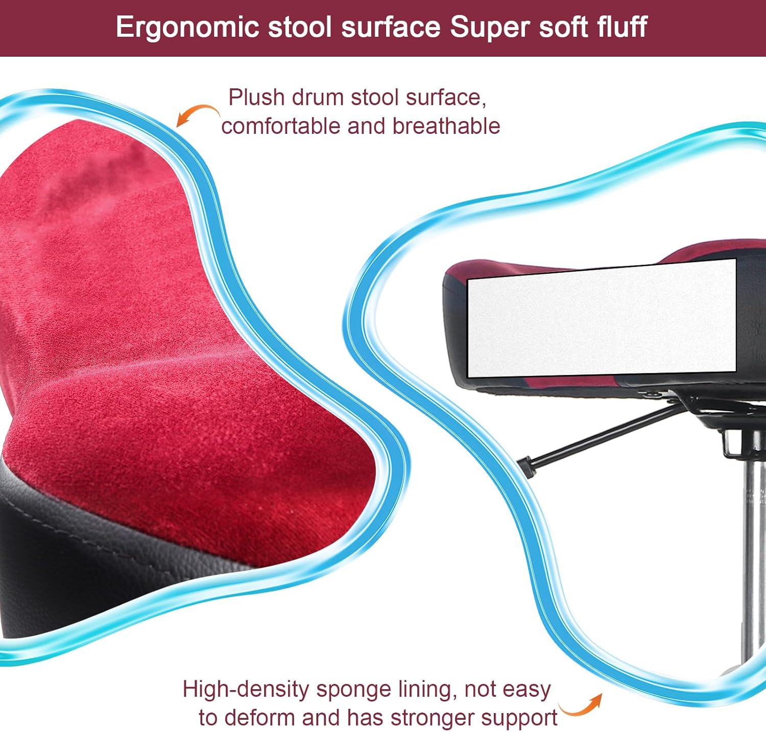 Red Brown Drum Throne