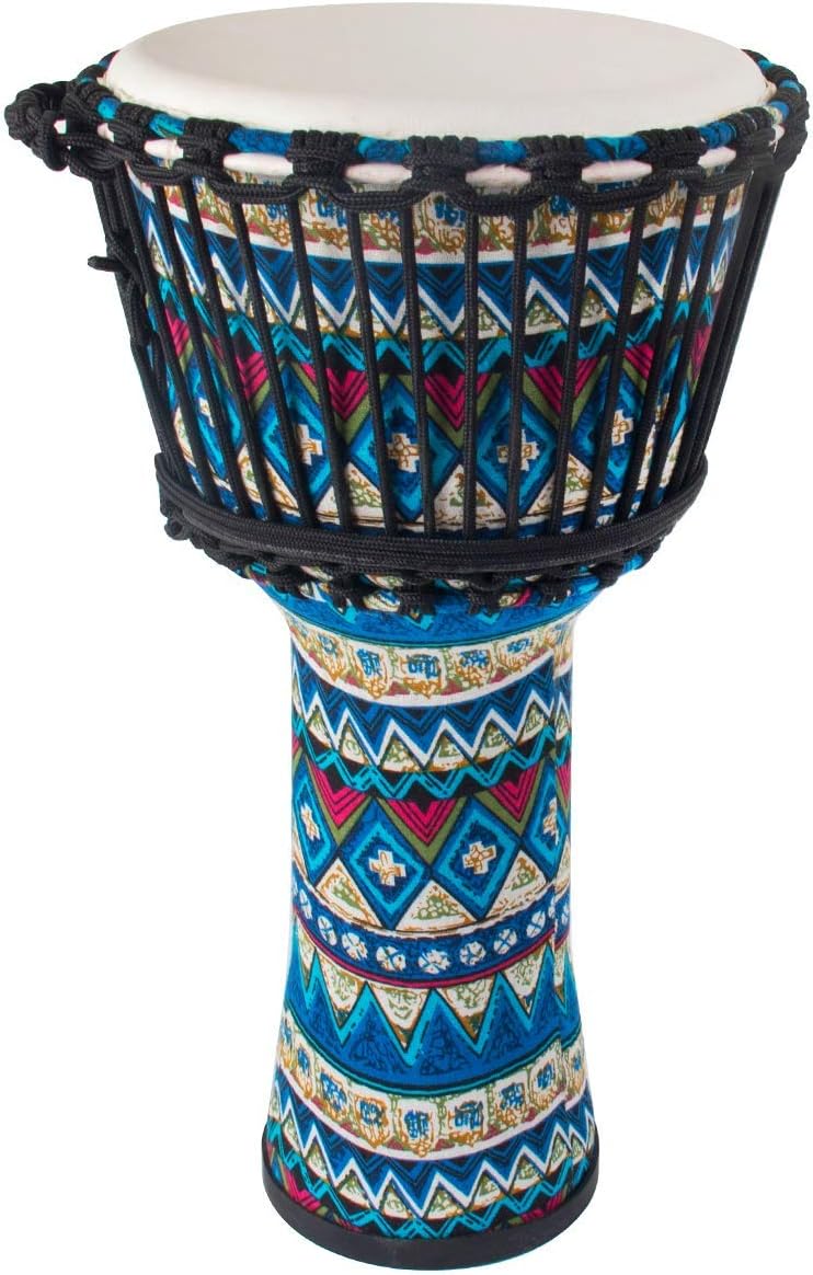 10'' Blue Cloth Djembe Drum
