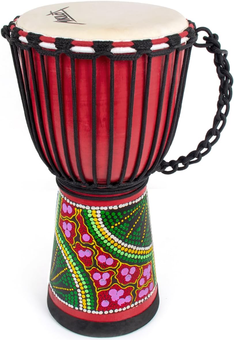 9.5'' Hand-Painted Colour Djembe Drum