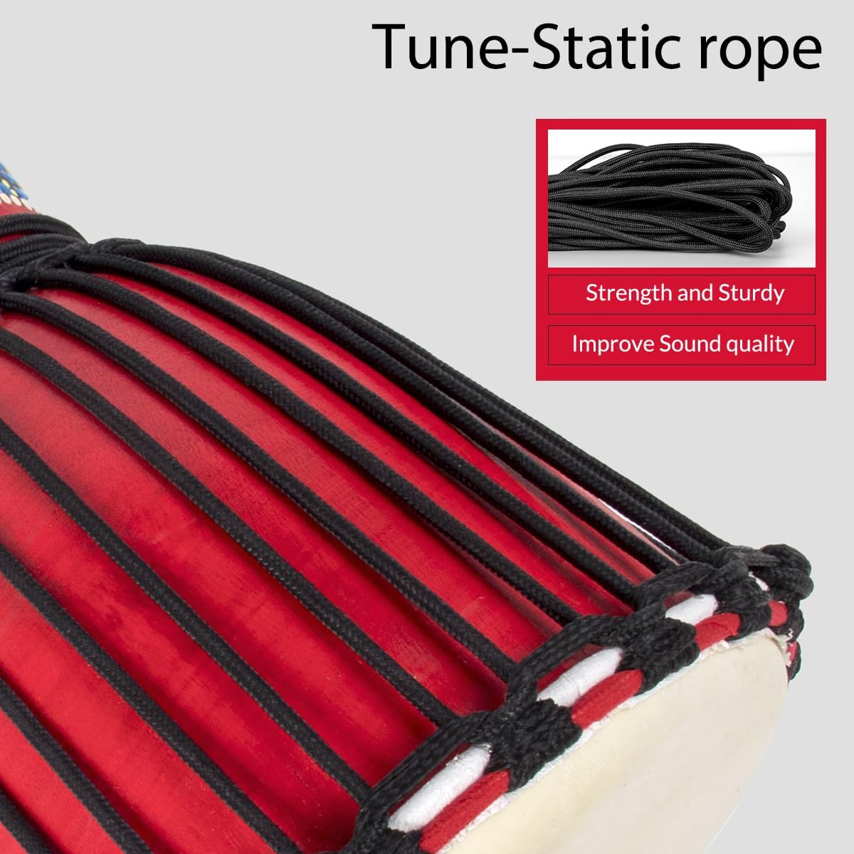 9.5'' Hand-Painted Colour Djembe Drum