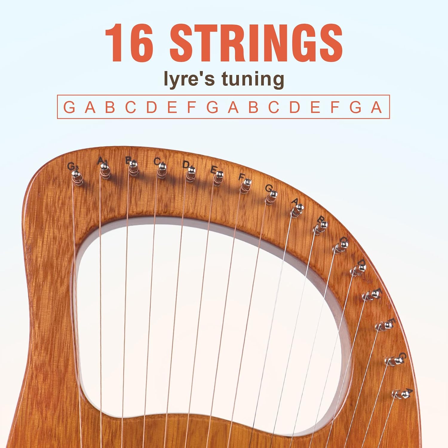 Lyre Harp 16 Metal Strings