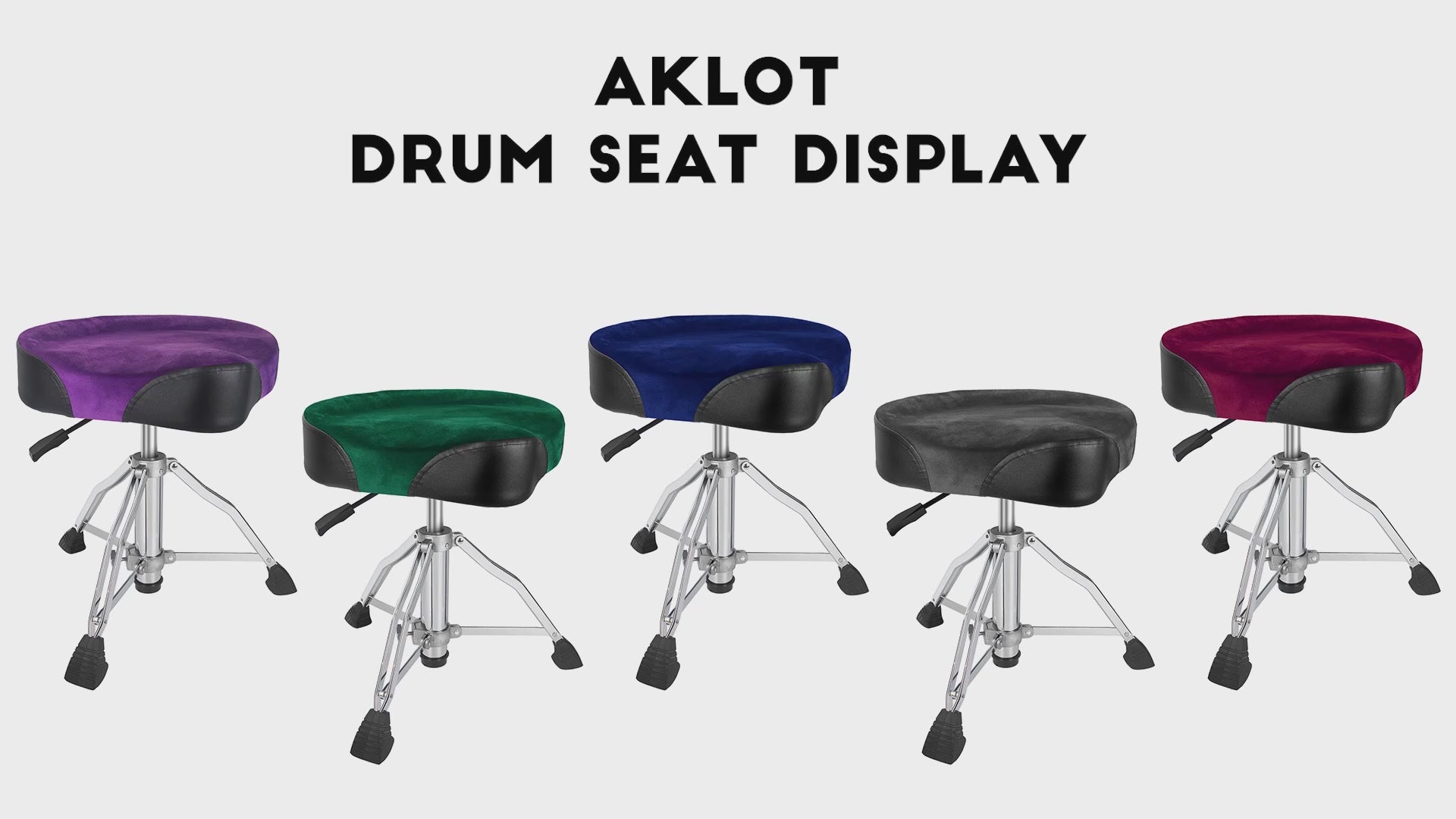 Grey With Backrest Drum Throne