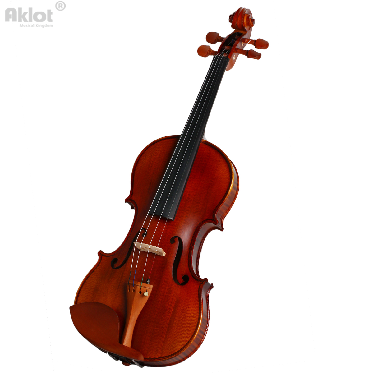 Aklot Violin 4/4 Full Size Fiddle Antique Natural Acoustic Solid 