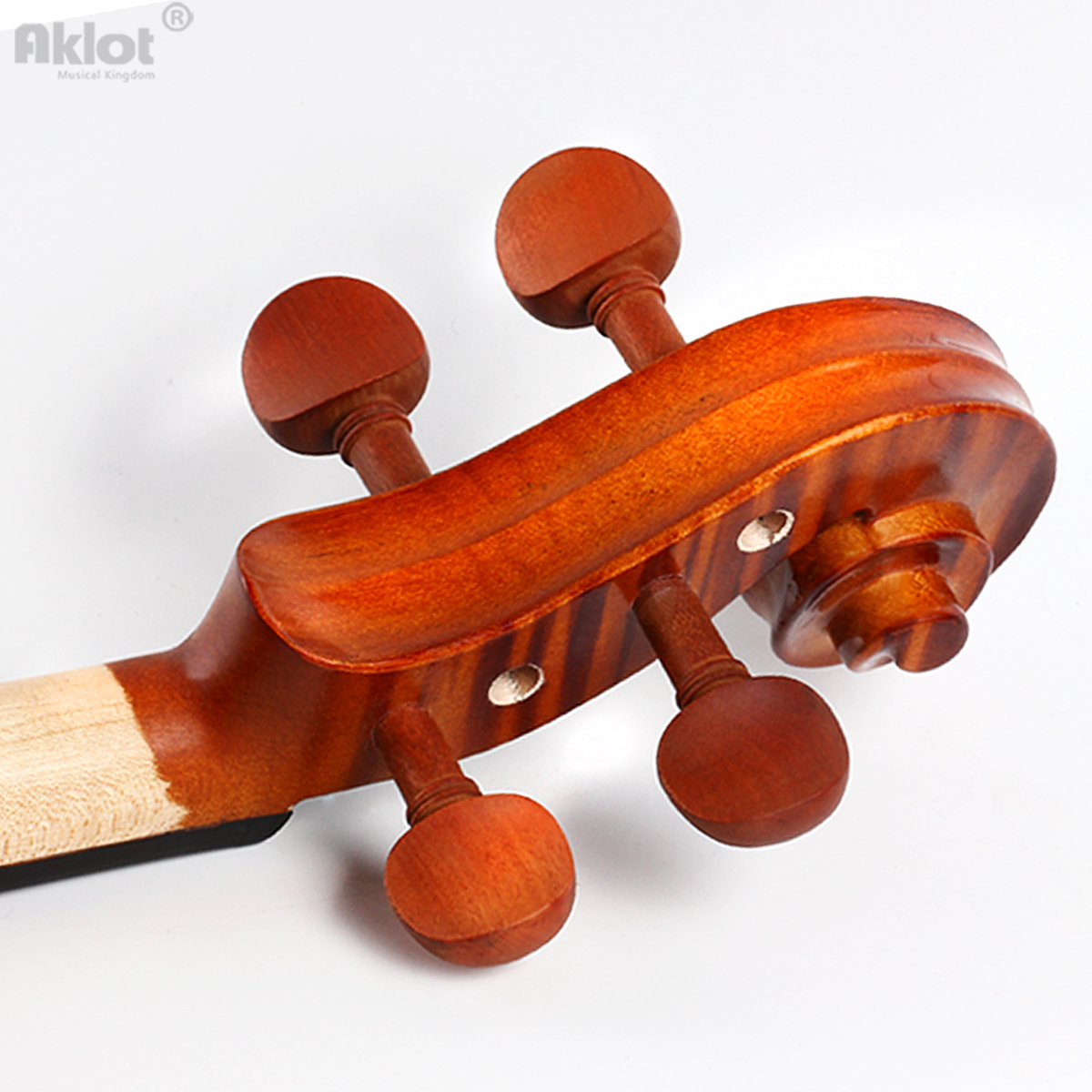 Aklot Violin 4/4 Full Size Fiddle Antique Natural Acoustic Solid 