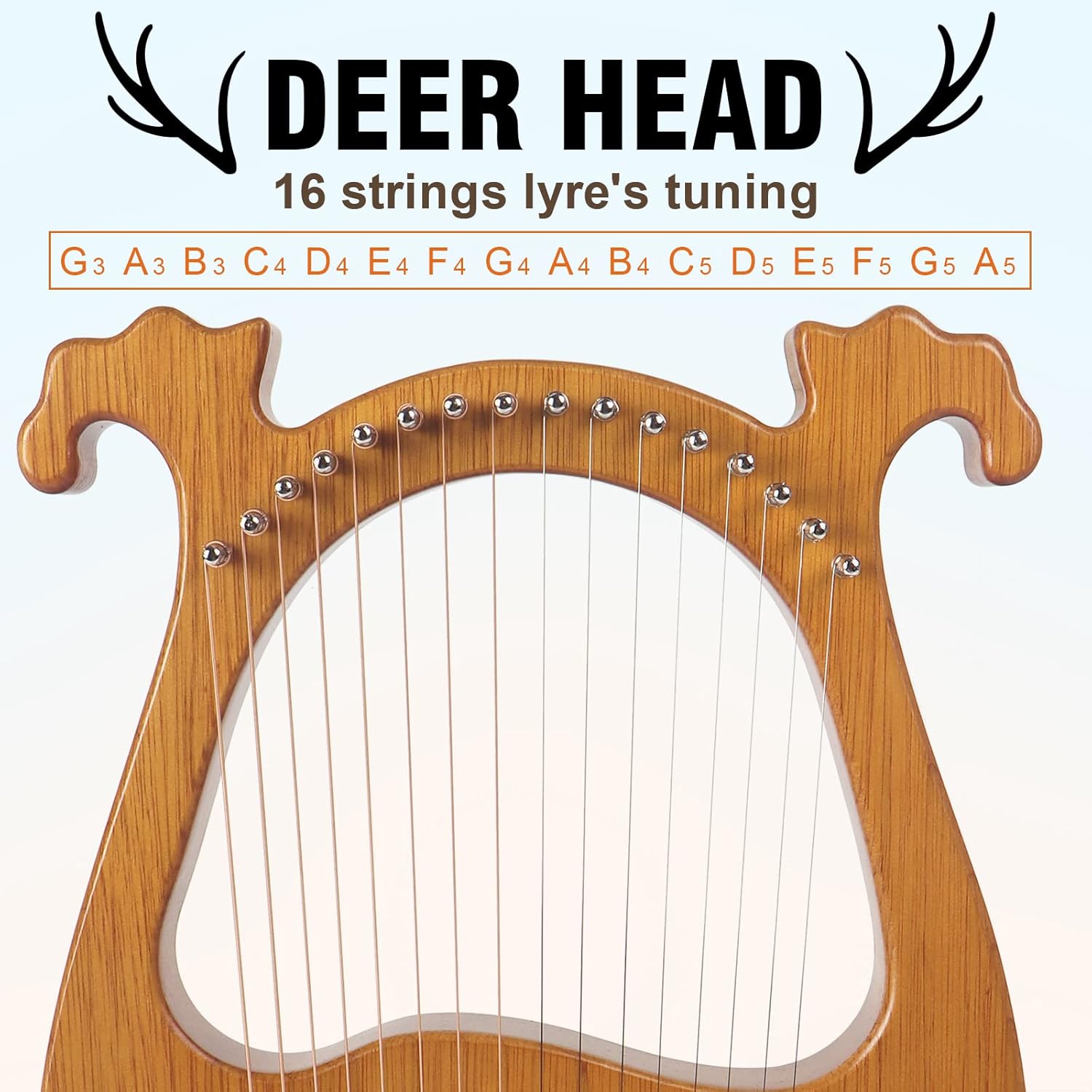 16 String Deer Smile