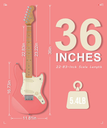 Kids Electric Guitar - Pink