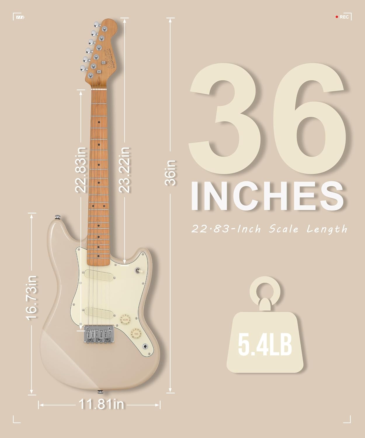Kids Electric Guitar - Cream