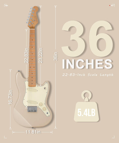 Kids Electric Guitar - Cream