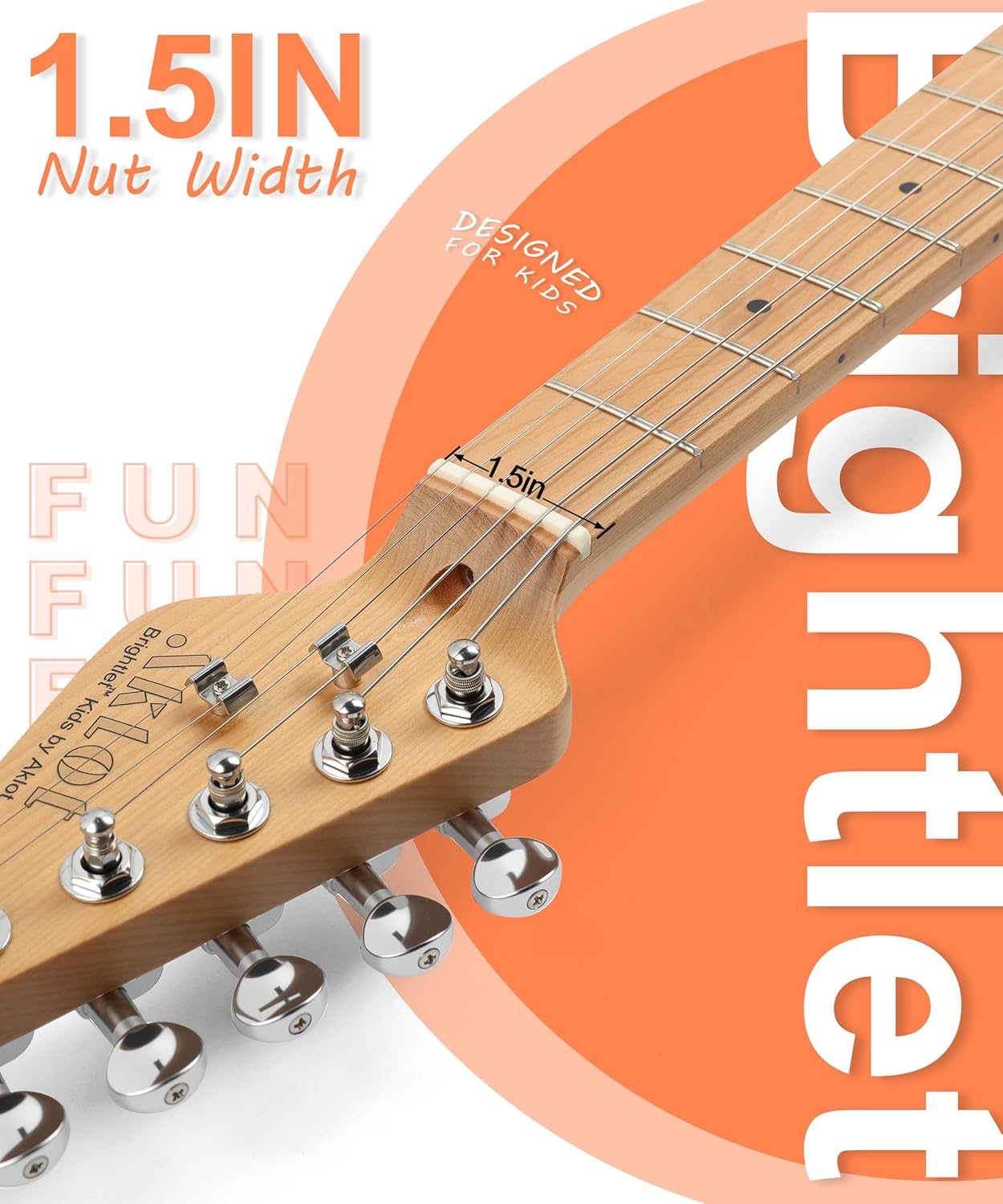 Kids Electric Guitar - Orange