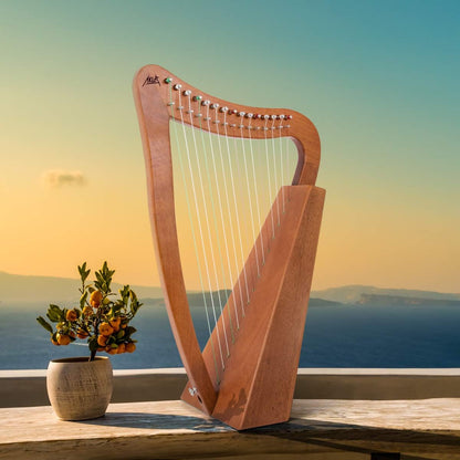 Harp 15 strings Mahogany