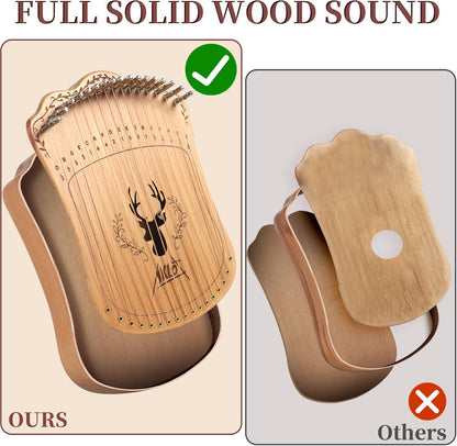 17 Strings Thumb Lyre Harp