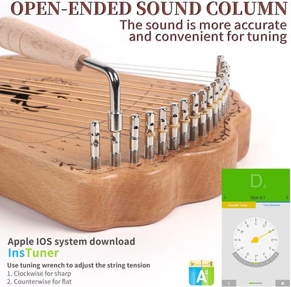 17 Strings Thumb Lyre Harp