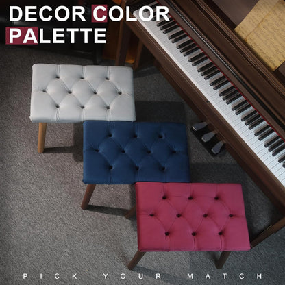 Piano Bench - Red