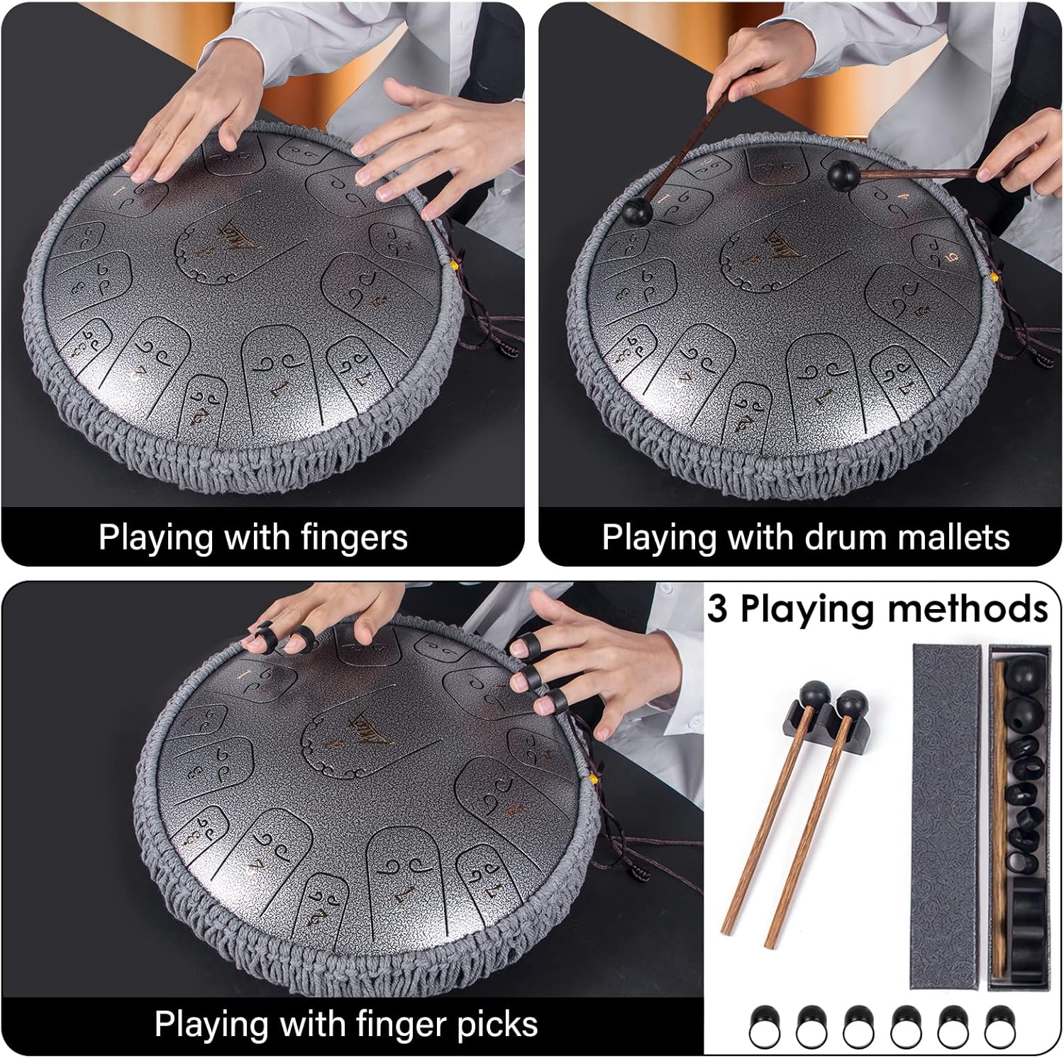 14 Inches Steel Tongue Drums