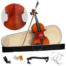 Vioin 4/4 Full Size Acoustic Fiddle Musical Instruments with Case Bow Solid Maple Wood
