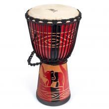 Aklot Djembe Africa Drum Solid Mahogany 10 Inch for Beginner